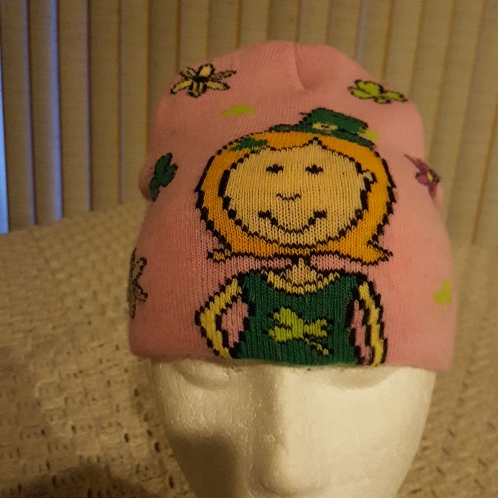 St. Patrick's Day beanie.